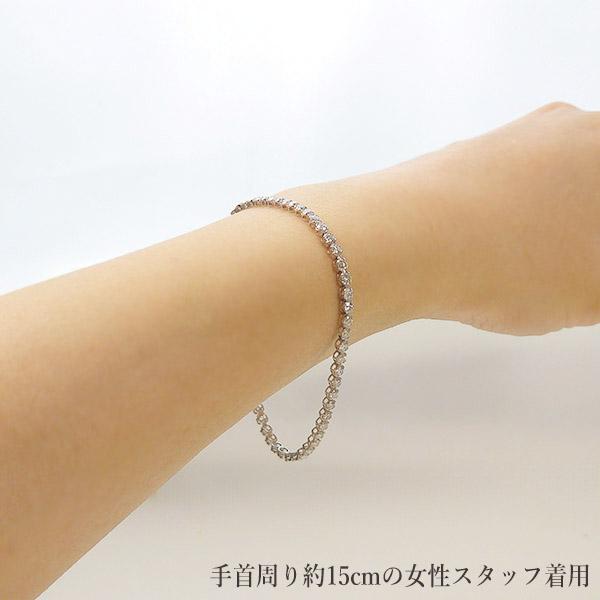 天然ダイヤモンド 3カラット テニスブレスレット Pt900 Hカラー SI