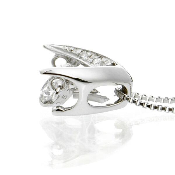Crossfor NewYork ダンシングストーン ダイヤモンド ネックレス 0.3ct  