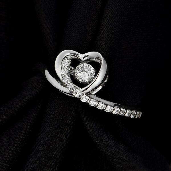 遗品整理 ダイヤモンド リング マーキス ペアシェイプダイヤモンドリング D 0.66ct 0.42ct K18WG