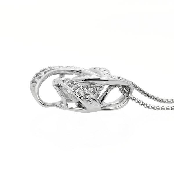 ダンシングストーン ダイヤモンド ネックレス 0.2ct プラチナ Pt900 揺れる ネックレス ダンシングダイヤ クロスフォー 正規品 鑑別書付 保証書付の画像