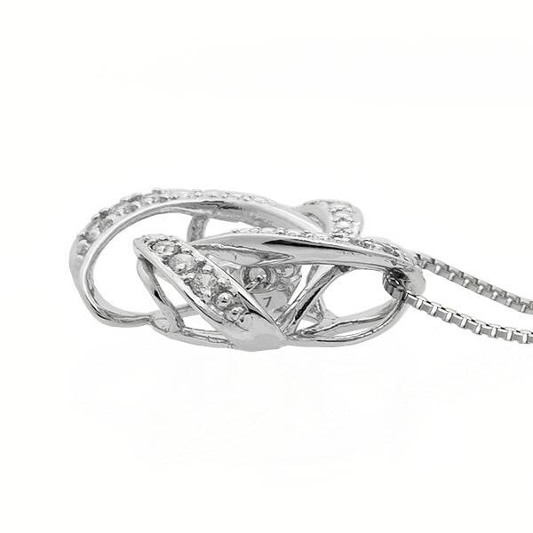 ダンシングストーン ダイヤモンド ネックレス 0.3ct プラチナ Pt900 揺れる ネックレス ダンシングダイヤ クロスフォー 正規品 鑑別書付 保証書付の画像