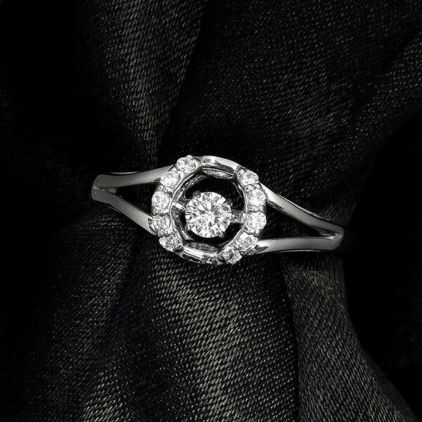 Crossfor NewYork ダンシングストーン ダイヤモンド リング 0.2ct 