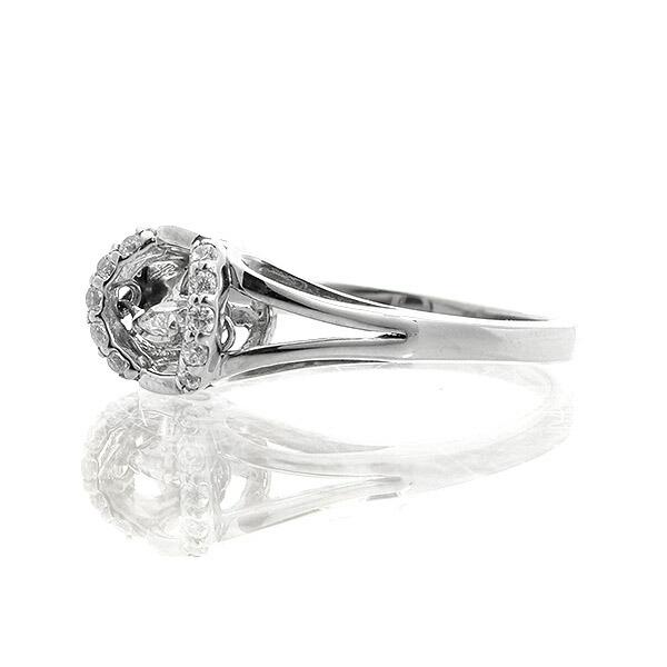 ダンシングストーン ダイヤモンド リング 0.2ct プラチナ Pt900 揺れる リング ダンシングダイヤ クロスフォー 正規品 鑑別書付 保証書付 ギフト プレゼントの画像