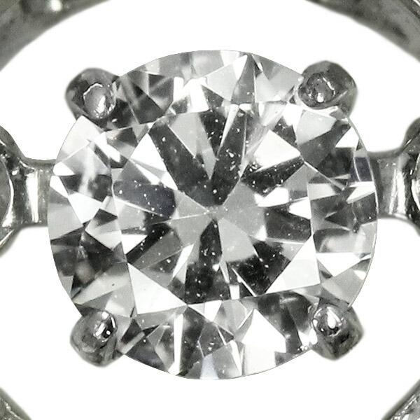 ダンシングストーン ダイヤモンド ネックレス 0.2ct プラチナ Pt900 揺れる ネックレス ダンシングダイヤ クロスフォー 正規品 鑑別書付 保証書付の画像