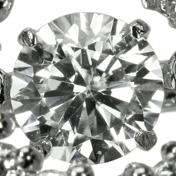 ダンシングストーン ダイヤモンド ネックレス 0.3ct プラチナ Pt900 揺れる ネックレス ダンシングダイヤ クロスフォー 正規品 鑑別書付 保証書付の画像