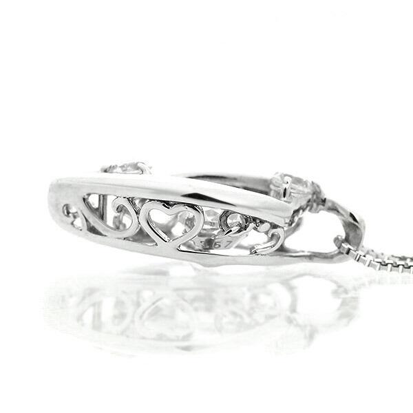 ダンシングストーン ダイヤモンド ネックレス 0.3ct プラチナ Pt900 揺れる ネックレス ダンシングダイヤ クロスフォー 正規品 鑑別書付 保証書付の画像