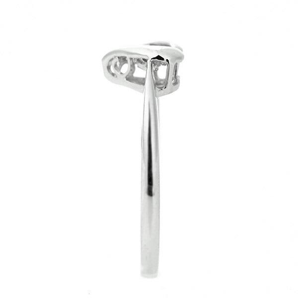 ダンシングストーン ダイヤモンド リング 0.1ct プラチナ Pt900 揺れる リング ダンシングダイヤ ハート クロスフォー 正規品 鑑別書付 保証書付の画像