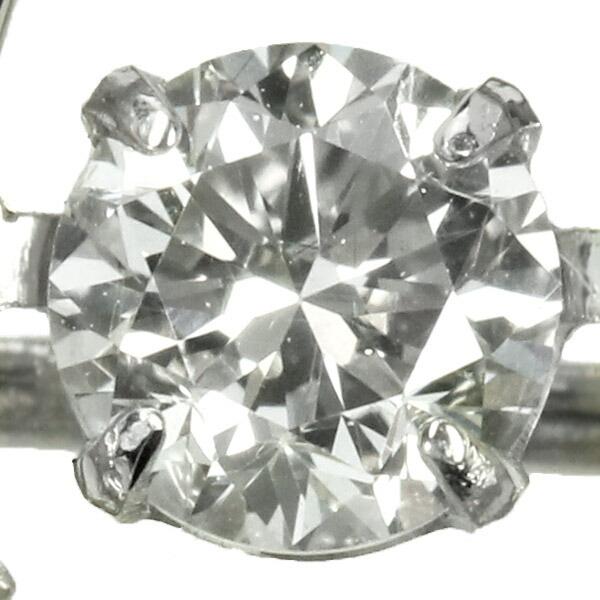 ダンシングストーン ダイヤモンド ネックレス 0.2ct プラチナ Pt900 揺れる ネックレス ダンシングダイヤ 馬蹄 ホースシュー クロスフォー 正規品 鑑別書付の画像
