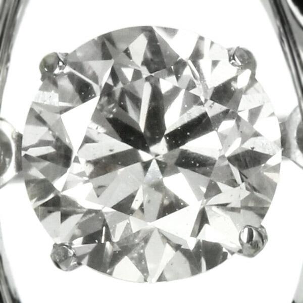 ダンシングストーン ダイヤモンド タイニーピン 0.5ct プラチナ Pt900 揺れる タイニーピン ブローチ ダンシングダイヤ クロスフォー 正規品 鑑別書付の画像