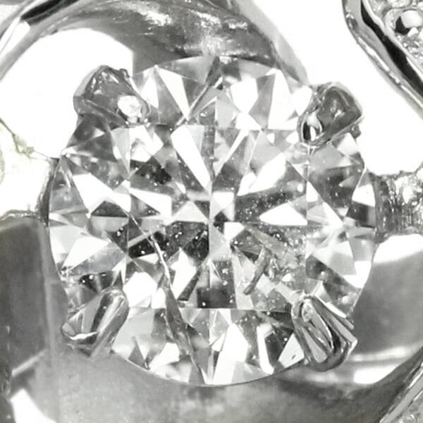 ダンシングストーン ダイヤモンド ネックレス 0.2ct プラチナ 天然ダイヤモンド 揺れるネックレス ダンシングダイヤ クロスフォー Crossfor 正規品の画像
