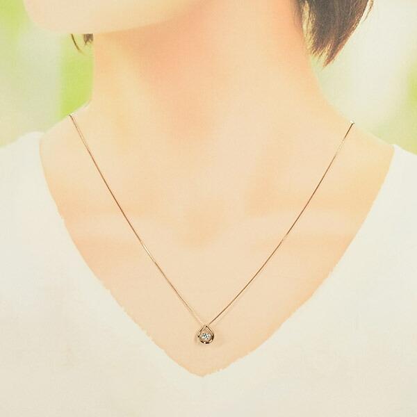 Crossfor NewYork ダンシングストーン ダイヤモンド ネックレス 0.2ct 