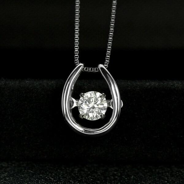 Crossfor NewYork ダンシングストーン ダイヤモンド ネックレス 0.2ct 