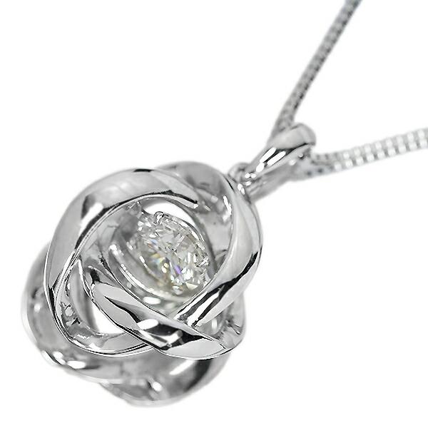 0.7ct ダンシングストーン ダイヤモンド ネックレス プラチナ ダンシングダイヤ H SI2 トリプルエクセレント ハートアンドキューピッド 3EX H&C 鑑定書付｜jewelry-ema｜02