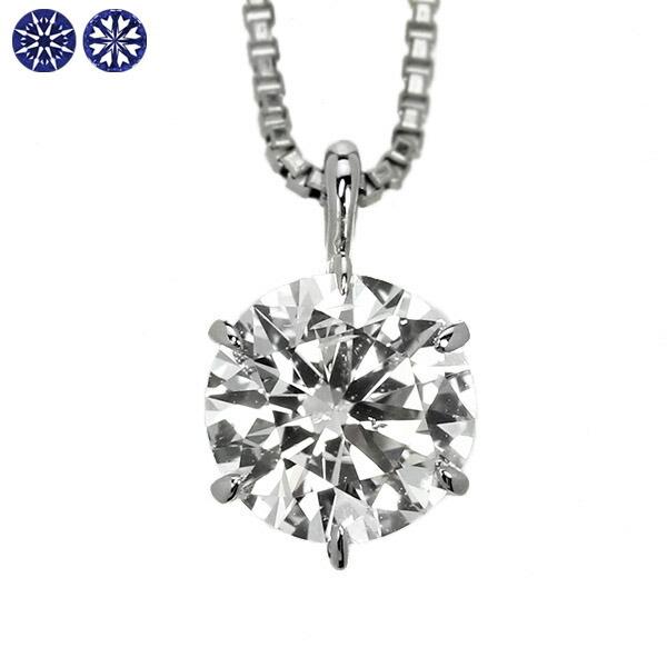ダイヤモンド ネックレス 一粒 0.4ct 6本爪 プラチナ Pt900 ハート