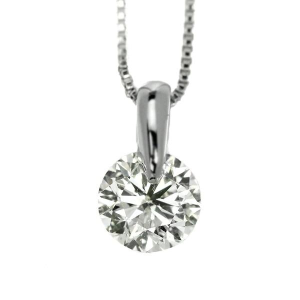 ダイヤモンド ネックレス 一粒 0.3ct 一点留 プラチナ Pt900 Hカラー