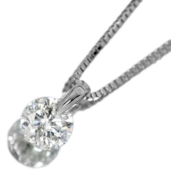 ダイヤモンド ネックレス 一粒 0.7ct 一点留 プラチナ Pt900 シンプル 定番 鑑別書付 保証書付 特価 大特価品 スペシャルプライス ギフト プレゼント クリスマスの画像