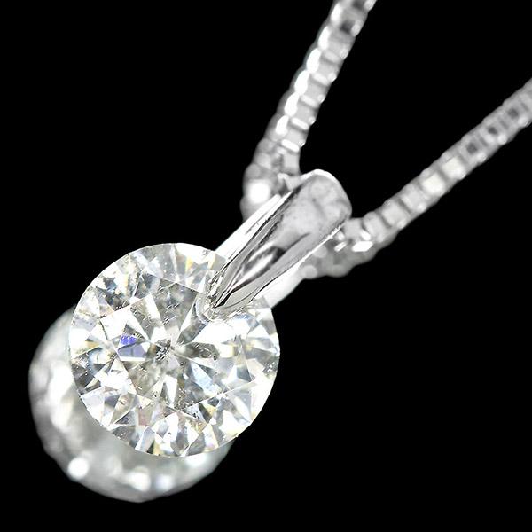ダイヤモンド ネックレス 一粒 0.7ct 一点留 プラチナ Pt900 シンプル 定番 鑑別書付 保証書付 特価 大特価品 スペシャルプライス ギフト プレゼント クリスマスの画像