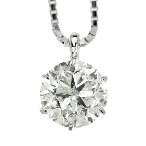 ダイヤモンド ネックレス 一粒 0.8ct 6本爪 プラチナ Pt900 ダイヤモンド ネックレス 一粒 0.8ct 6本爪 プラチナ Pt900