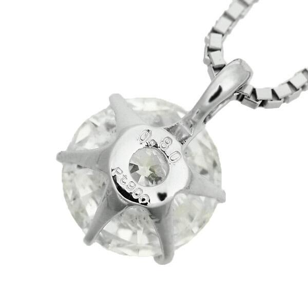 ダイヤモンド ネックレス 一粒 0.8ct 6本爪 プラチナ Pt900 ダイヤモンド ネックレス 一粒 0.8ct 6本爪 プラチナ Pt900