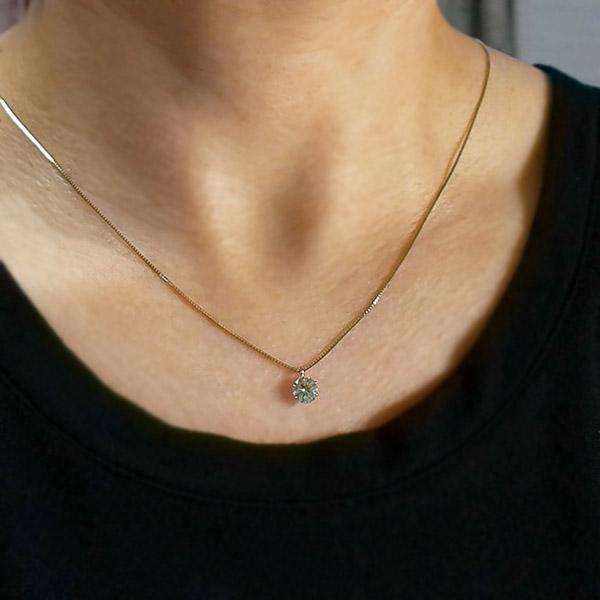 ダイヤモンド ネックレス 一粒 0.8ct 6本爪 プラチナ Pt900 ダイヤモンド ネックレス 一粒 0.8ct 6本爪 プラチナ Pt900