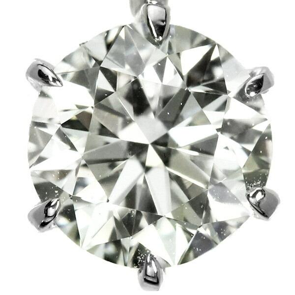 ダイヤモンド ネックレス 一粒 0.4ct 6本爪 プラチナ Pt900 Hカラー