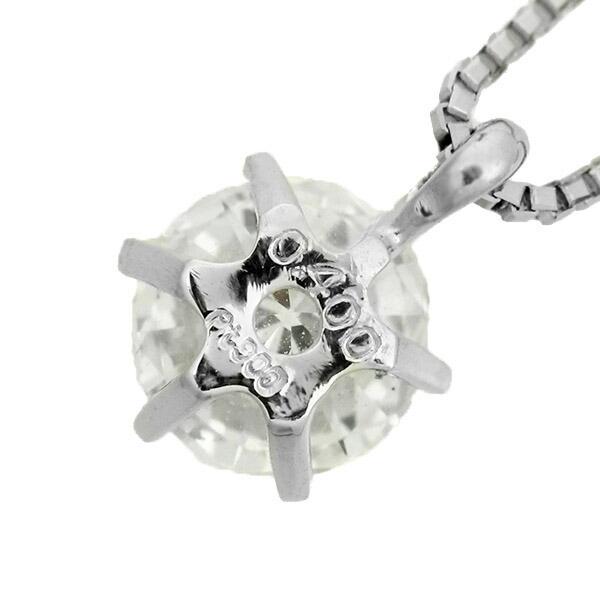 ダイヤモンド ネックレス 一粒 0.4ct 6本爪 プラチナ Pt900 Hカラー