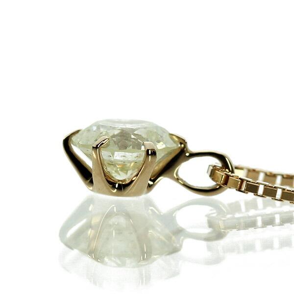 ダイヤモンド ネックレス 一粒 0.5ct 6本爪 K18 ピンクゴールド シンプル 定番 鑑別書付 保証書付 特価 大特価品 スペシャルプライス ギフト プレゼントの画像