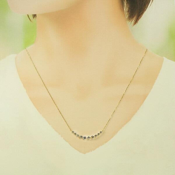 K18 天然ダイヤモンド　スマイルネックレス k18 ダイヤモンドスマイル K18 天然ダイヤモンド スマイルネックレス