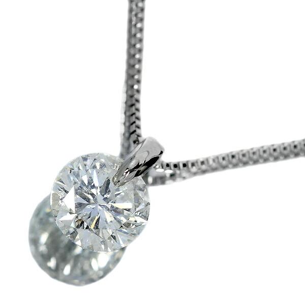 1.2ct ダイヤモンド ネックレス 一粒 一点留 プラチナ Pt900 Hカラー 