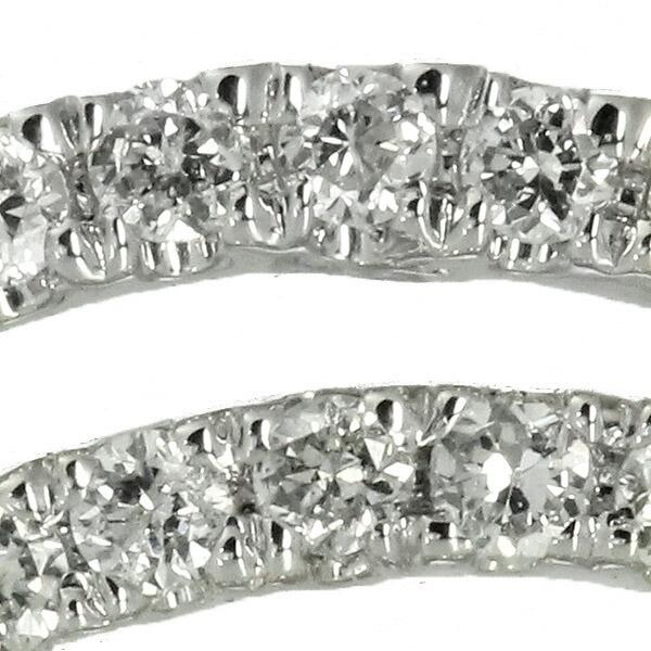 PT天然ダイヤモンドピアス 計0.5ct 鑑別カード付き ホワイト