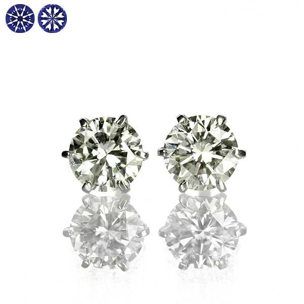 ダイヤモンド ピアス0.4ct 0.2×0.2ct Pt900 プラチナ ハートアンドキューピット D SI2 EX H&C 鑑定書付 保証書付 ギフト プレゼントの画像