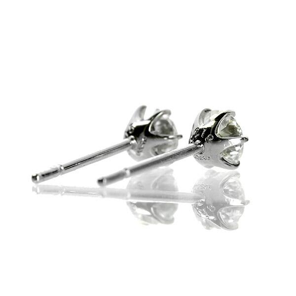 ダイヤモンド ピアス0.4ct 0.2×0.2ct Pt900 プラチナ ハートアンドキューピット D SI2 EX H&C 鑑定書付 保証書付 ギフト プレゼントの画像