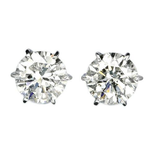 pt900 ダイヤモンドピアス0.5カラット 1カラット ダイヤモンド ピアス 0.5×0.5ct Pt900 プラチナ H