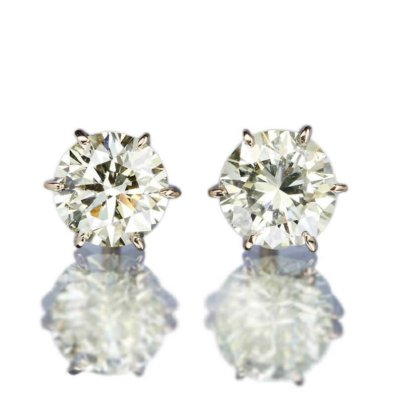 0.8ct ダイヤモンド ピアス 0.4×0.4ct K18 ピンクゴールド Iカラー SI1 トリプルエクセレント ハートアンドキューピッド 3EX H&C 鑑定書付 保証書付の画像