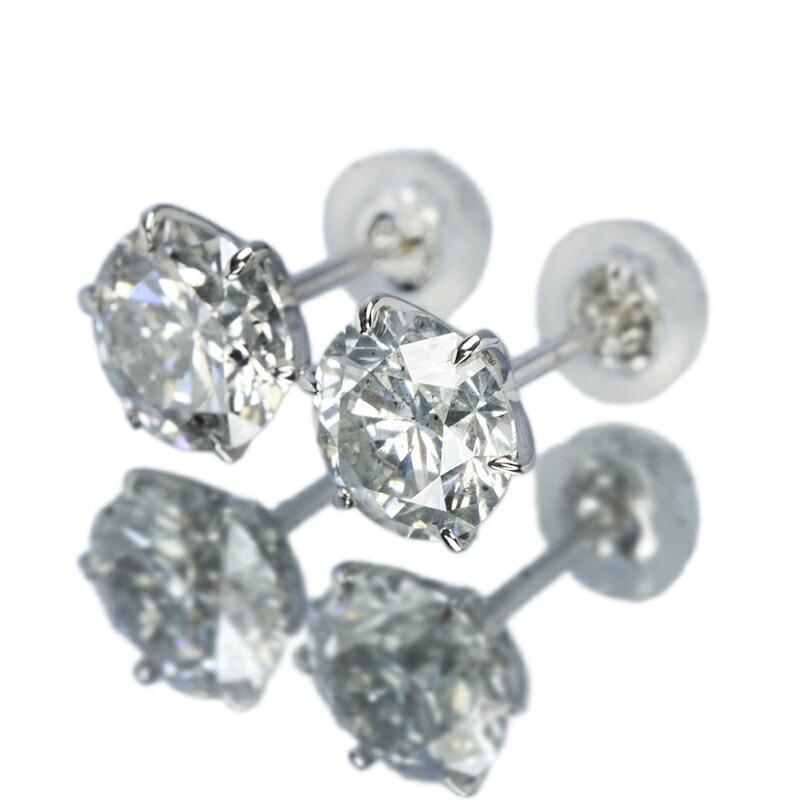 2カラット ダイヤモンド ピアス 1.0×1.0ct Pt900 プラチナ D 2カラット ダイヤモンド ピアス 1.0×1.0ct Pt900 プラチナ D