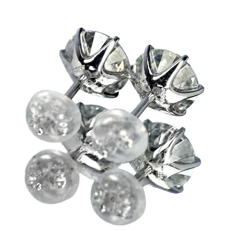 2カラット ダイヤモンド ピアス 1.0×1.0ct Pt900 プラチナ D 2カラット ダイヤモンド ピアス 1.0×1.0ct Pt900 プラチナ D