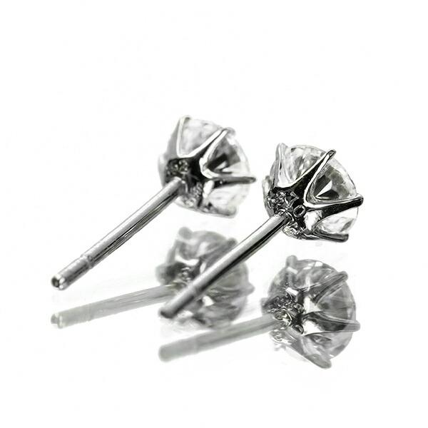 0.7ct ダイヤモンド ピアス 0.35×0.35ct Pt900 プラチナ Gカラー SI2