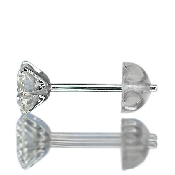 PT900　0.35カラット　ダイヤモンド　片耳　シンプル　ピアス 0.7ct ダイヤモンド ピアス 0.35×0.35ct Pt900 プラチナ Gカラー SI2