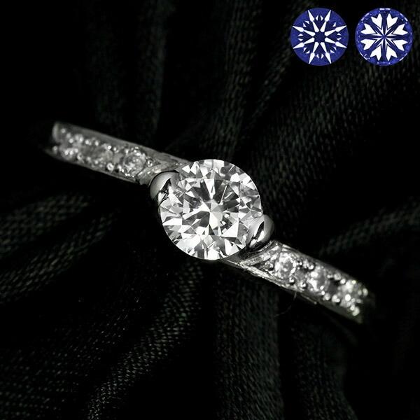 ダイヤモンド リング 0.3ct Pt900 プラチナ ハートアンドキューピット 