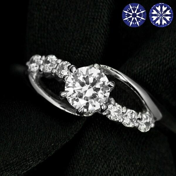 ダイヤモンド リング 0.3ct Pt900 プラチナ ハートアンドキューピット 