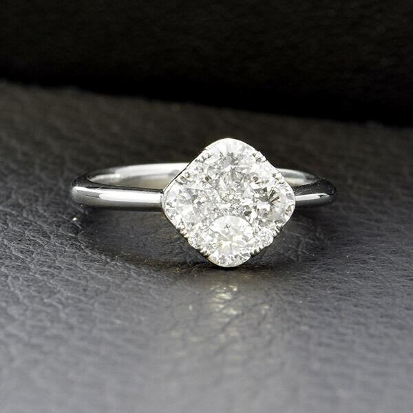 ダイヤモンド リング Pt900 プラチナ 1.0ct 鑑別書付 保証書付