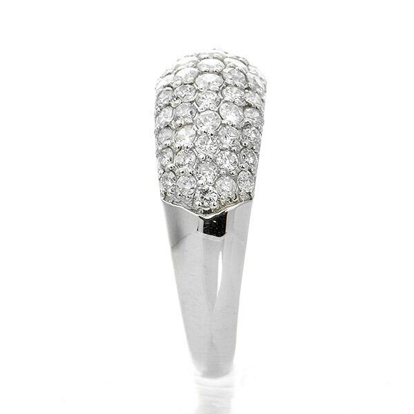 1カラット ダイヤモンド リング パヴェ Pt900 プラチナ 1.0ct 鑑別書付