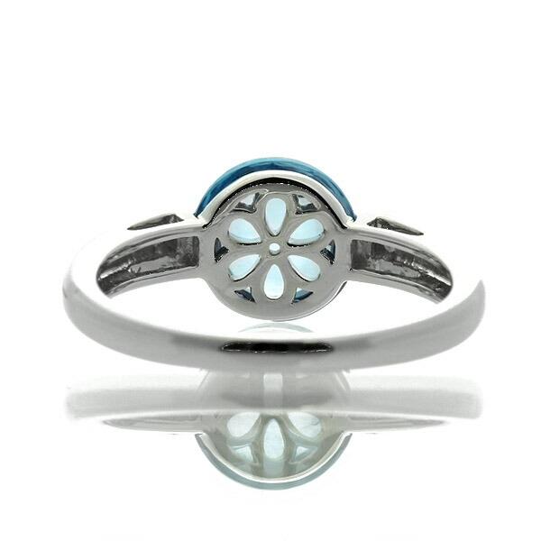 シルバー ブルートパーズ 2.8ct リング 10号