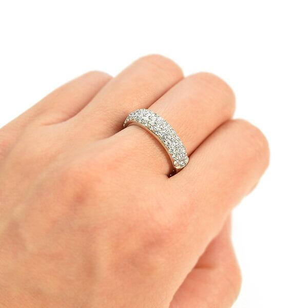 1カラット ダイヤモンド リング パヴェ Pt900 プラチナ 1.0ct ハート