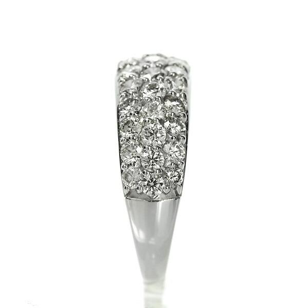 2カラット ダイヤモンド リング パヴェ Pt900 プラチナ 2.0ct ハート 