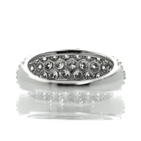2カラット ダイヤモンド リング パヴェ Pt900 プラチナ 2.0ct ハート