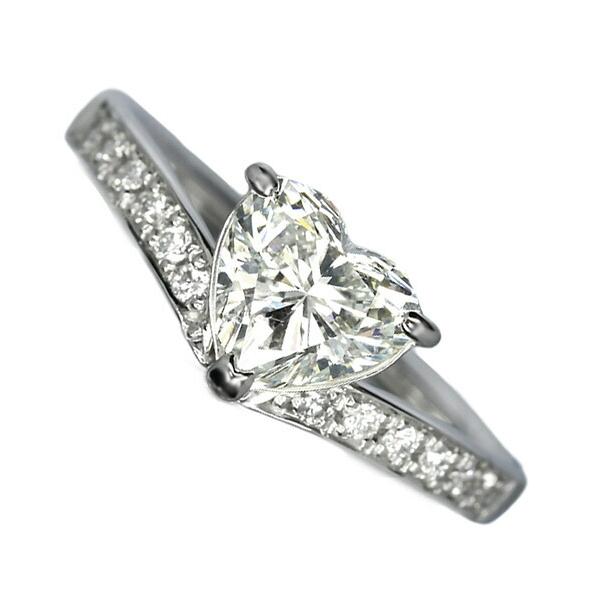 1.1ct ダイヤモンド リング プラチナ Pt900 ハートシェイプ 1.1ct ダイヤモンド リング プラチナ Pt900 ハートシェイプ