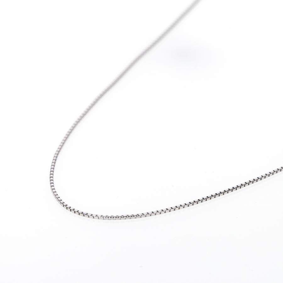 ジュエリーフィガロ プラチナ ネックレス チェーン 0.8mm幅 約45cm