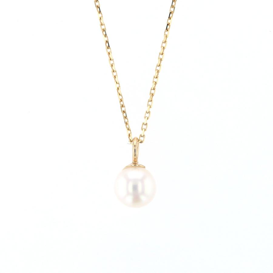 ジュエリーフィガロ K10 YG 淡水パール ネックレス : ジュエリー