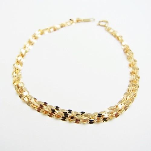 K18YG ペタルチェーンブレスレット K18YG/PT850 ペタルチェーンブレスレット | VERITEOnline-Shop